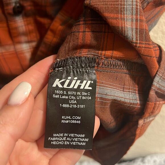 ✨Kuhl Mens Styk SS Sz Medium Fire Stone Shirt✨ - Picture 9 of 10